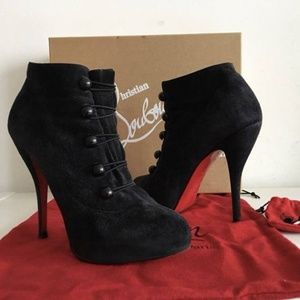 Christian Louboutin Farfe Suede Booties